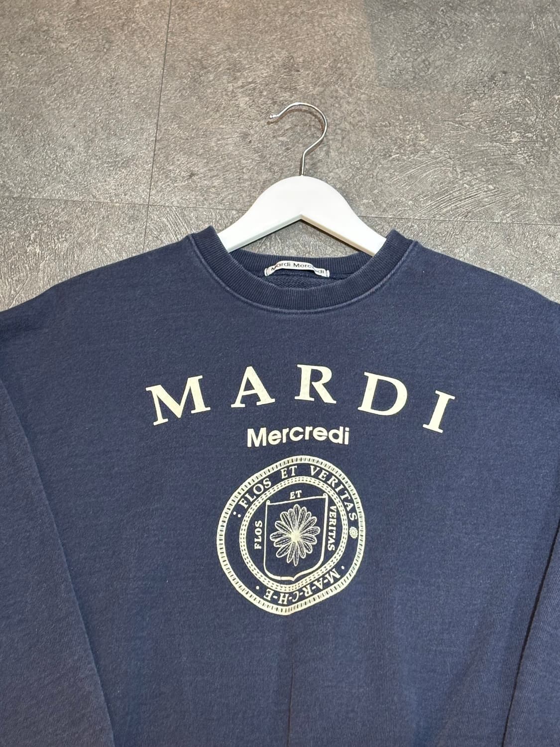 마르디메크르디 맨투맨 네이비 Free사이즈 상품이미지4