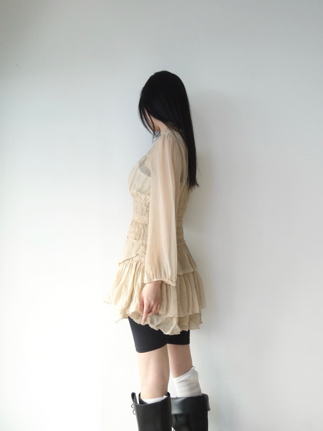 ISABEL MARANT ruffle chiffon mini ops  상품이미지5