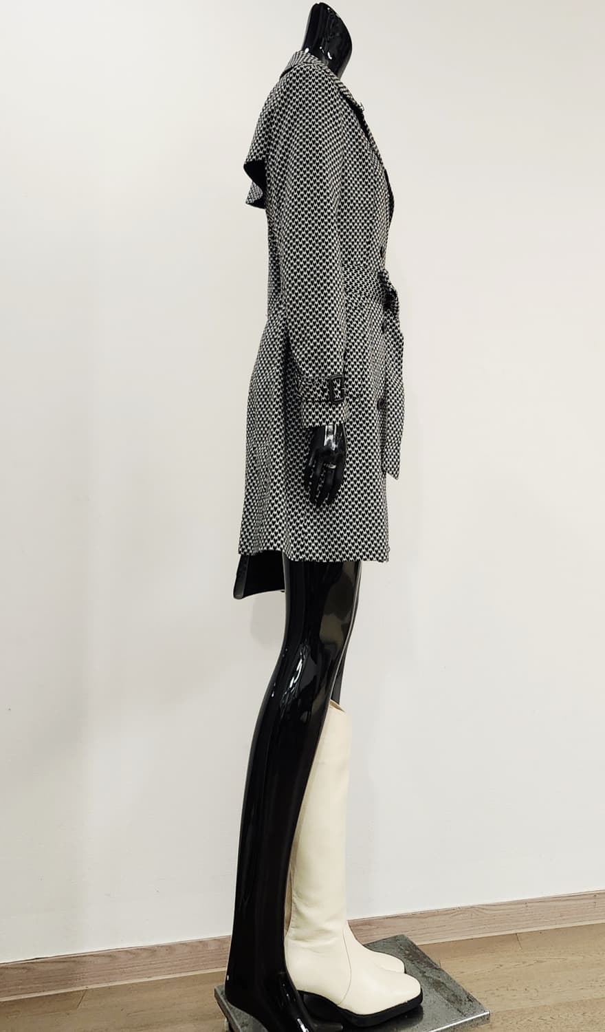 하트체크 트렌치코트  상품이미지5