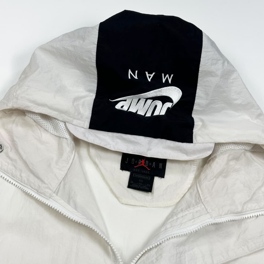 조던 점프맨 아노락 화이트 바람막이 웜업 (XL) 상품이미지3