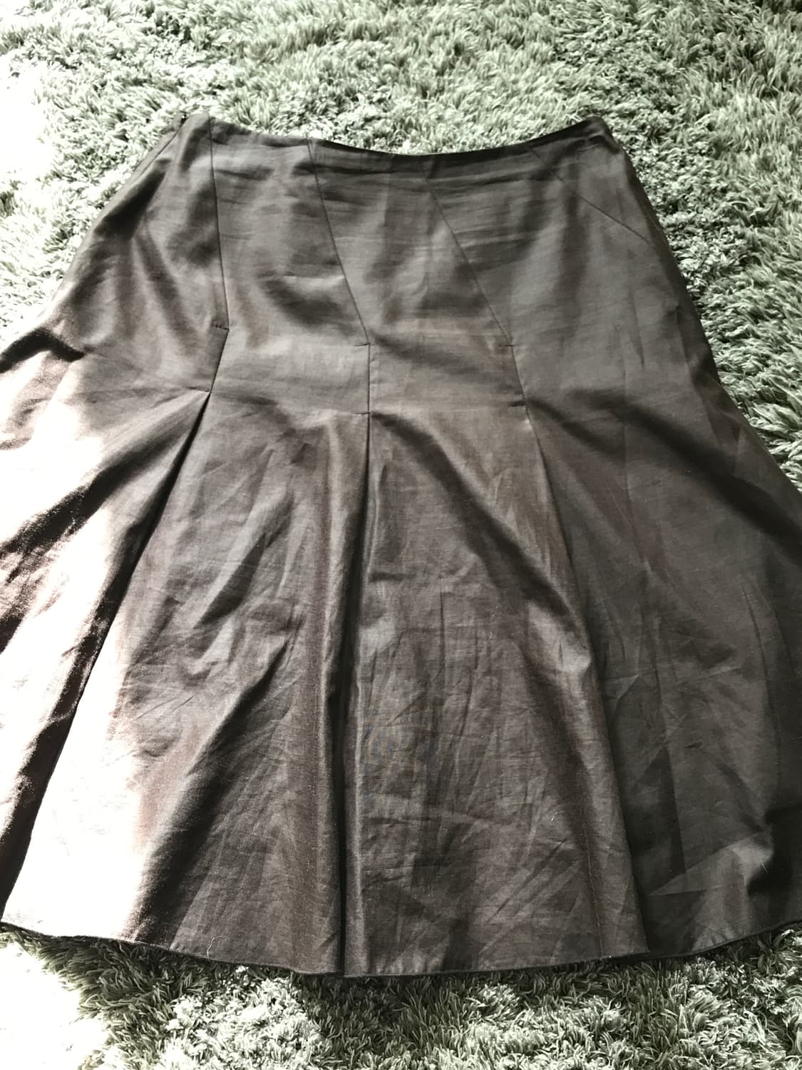 브라운 미디 스커트 상품이미지3