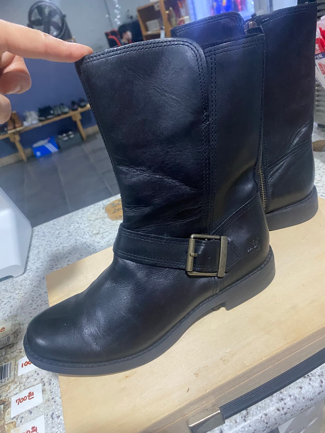 팀버랜드 버클 거죽 부츠 상품이미지1