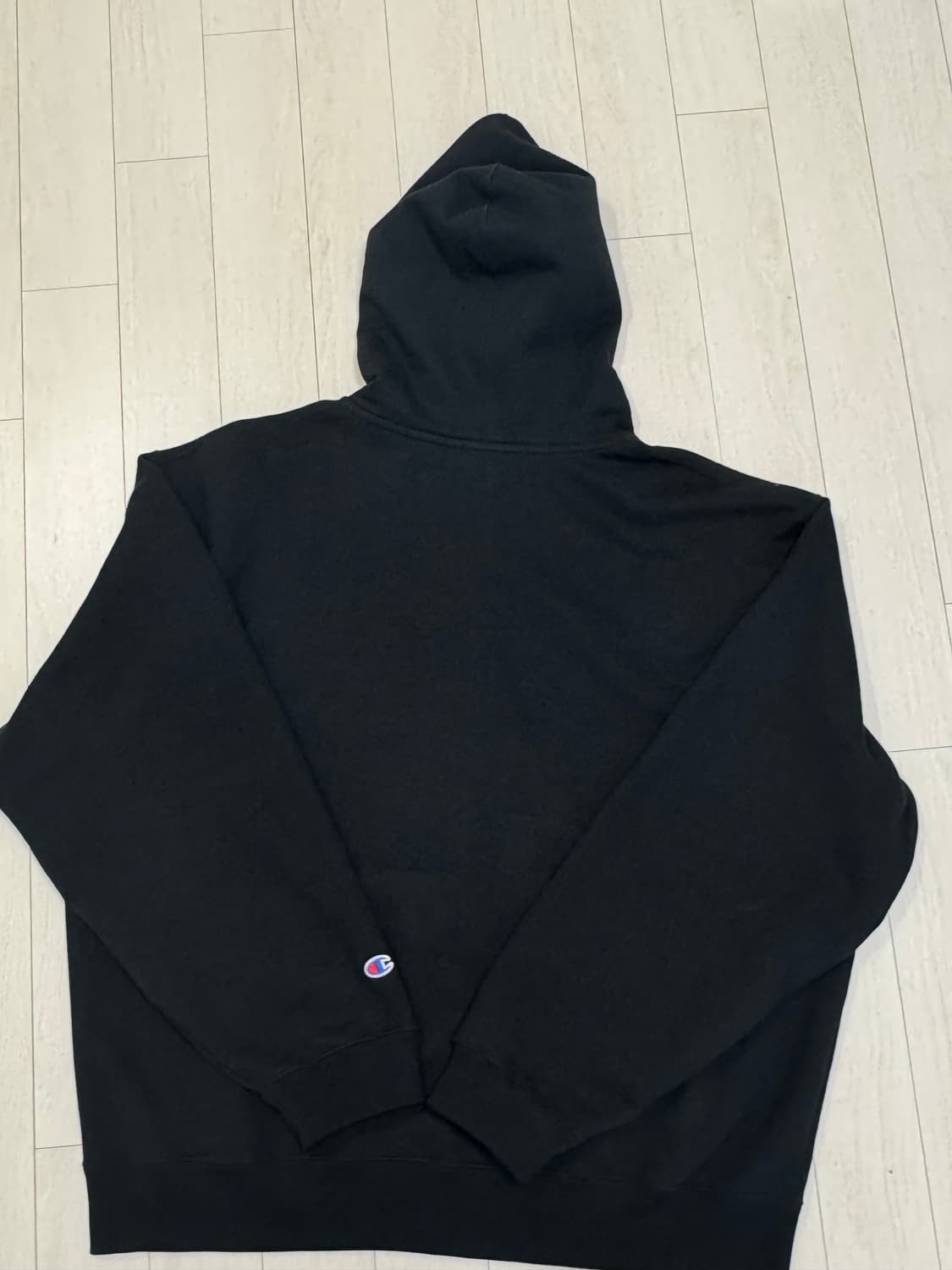 슈프림 x 챔피온 집업 후드 스웨트셔츠 블랙 (2xl) 상품이미지3