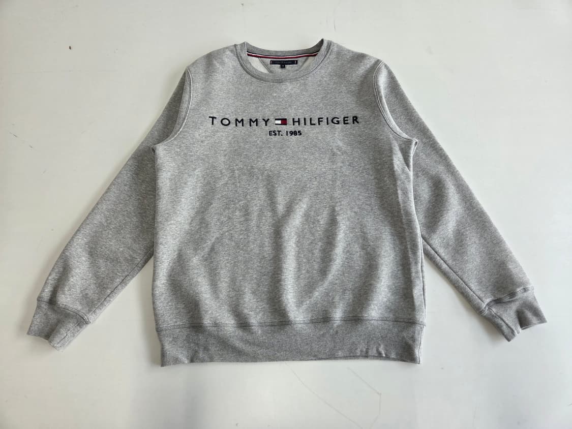 타미힐피거 스펠아웃 박시 스웻셔츠 맨투맨 그레이 M 상품이미지1