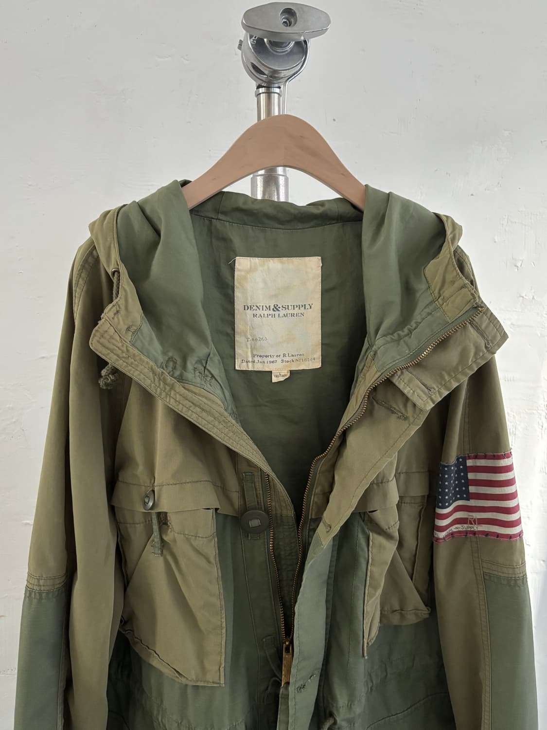 Denim&supply 데님 앤 서플라이 랄프로렌 밀리터리 야상 후드 자 상품이미지4