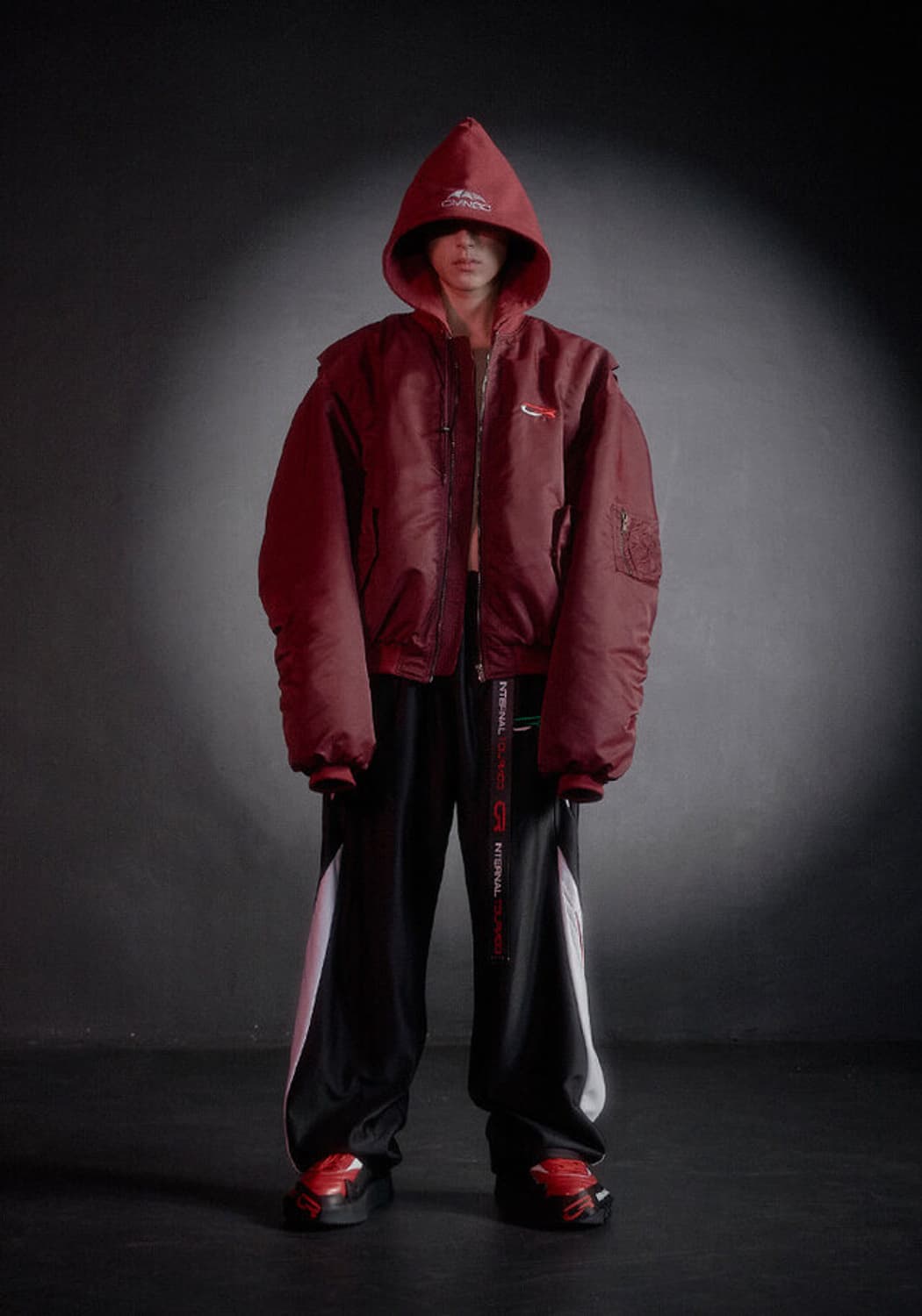 hybrid racing bomber burgundy size1 상품이미지1
