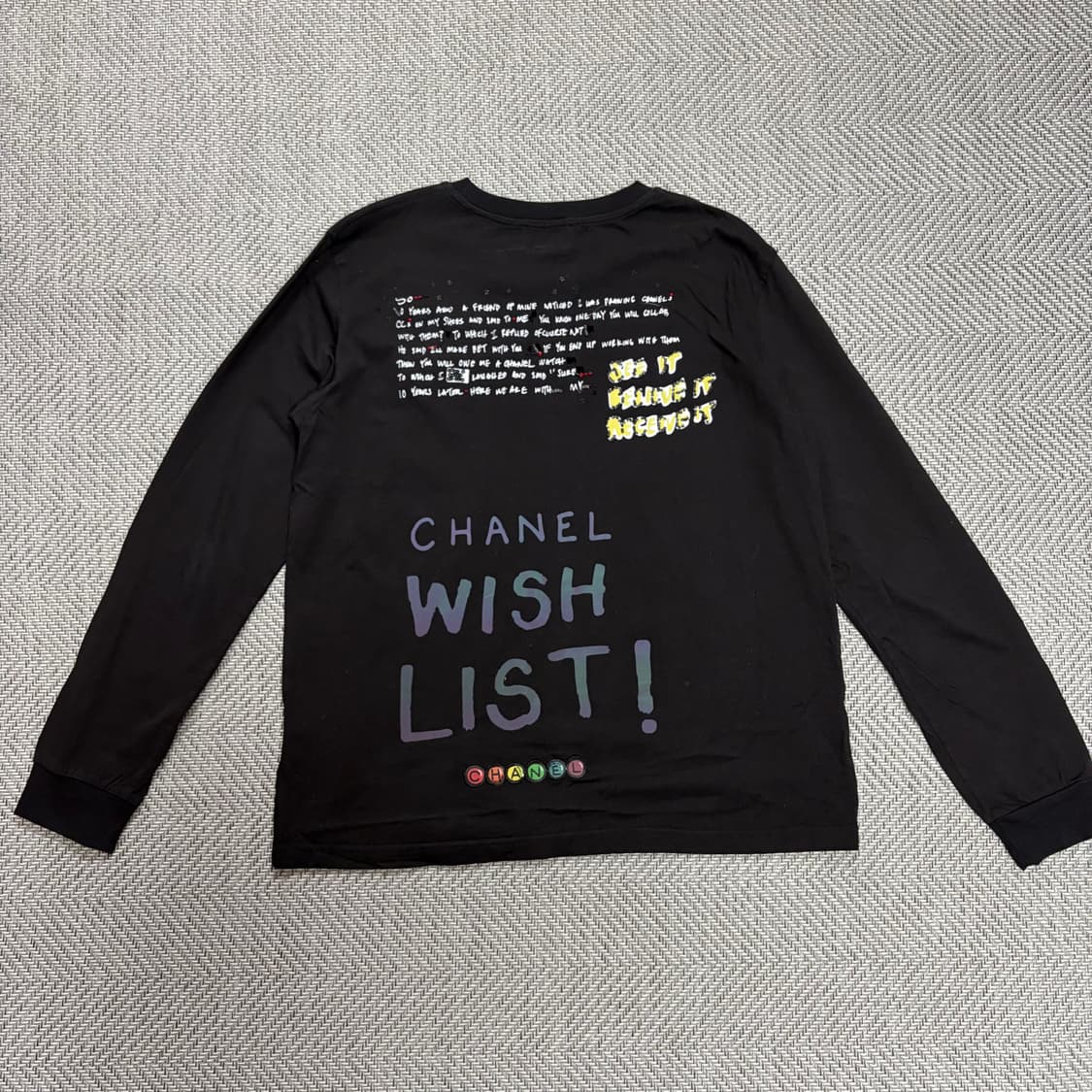 (L)샤넬x퍼렐윌리엄스 컬래버 비즈 긴팔티 상품이미지2