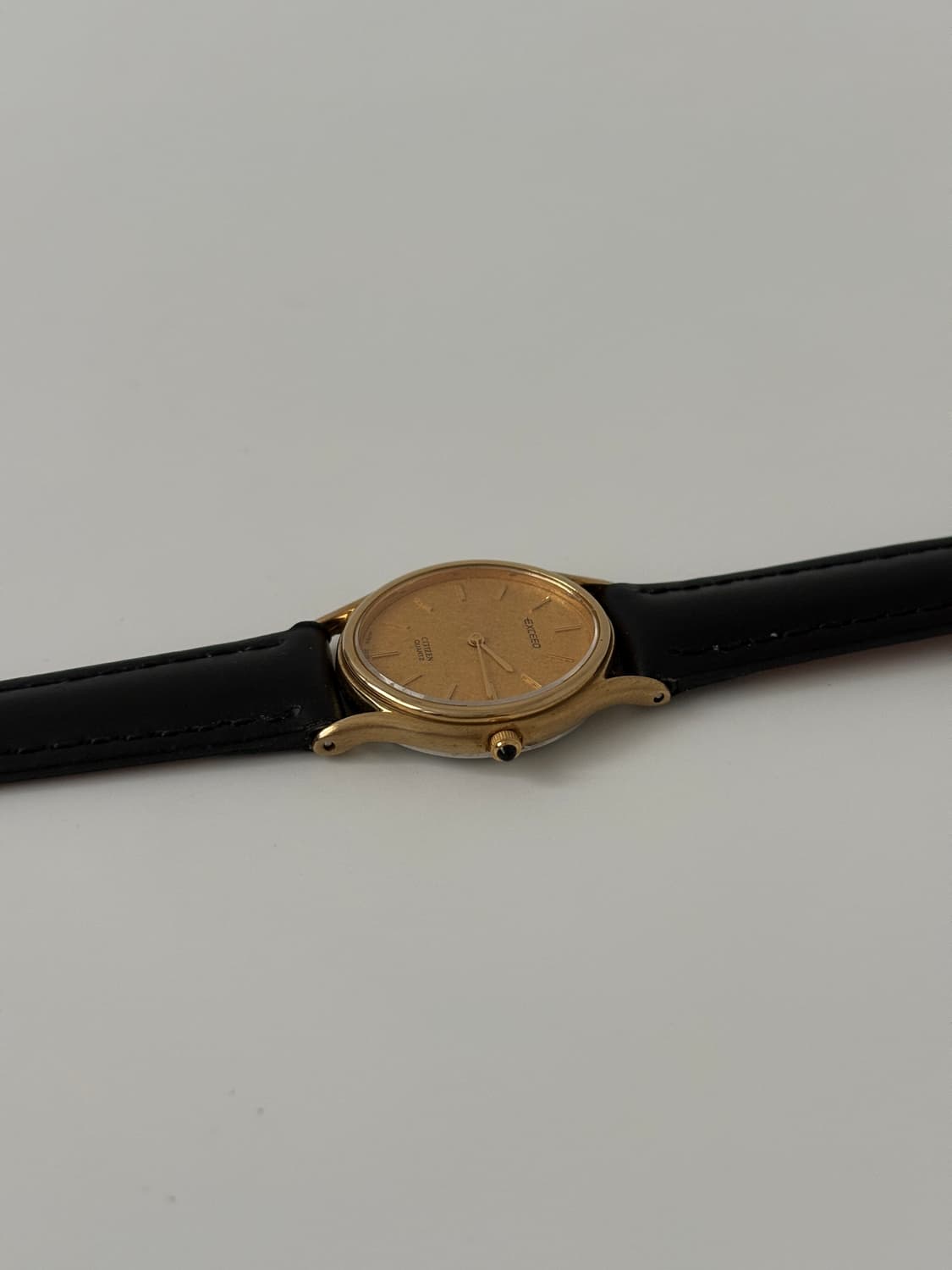 80s Exceed gold oval Ladies Quartz 상품이미지5