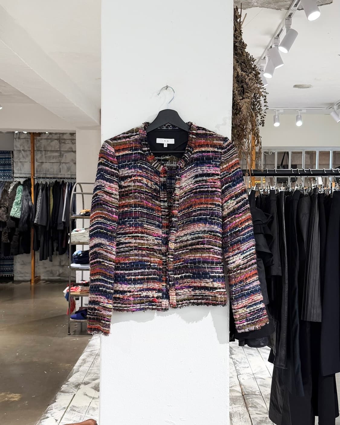 이로 멀티컬러 트위드 울 블렌드 자켓 상품이미지1