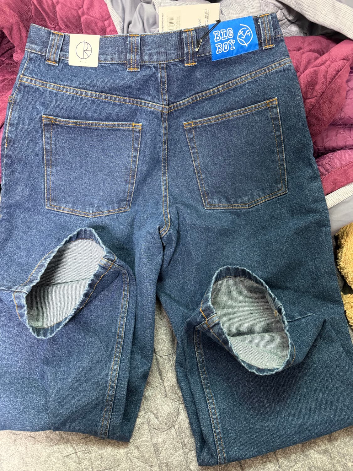 폴라스케이트 구형 빅보이 데님팬츠 새제품 상품이미지5