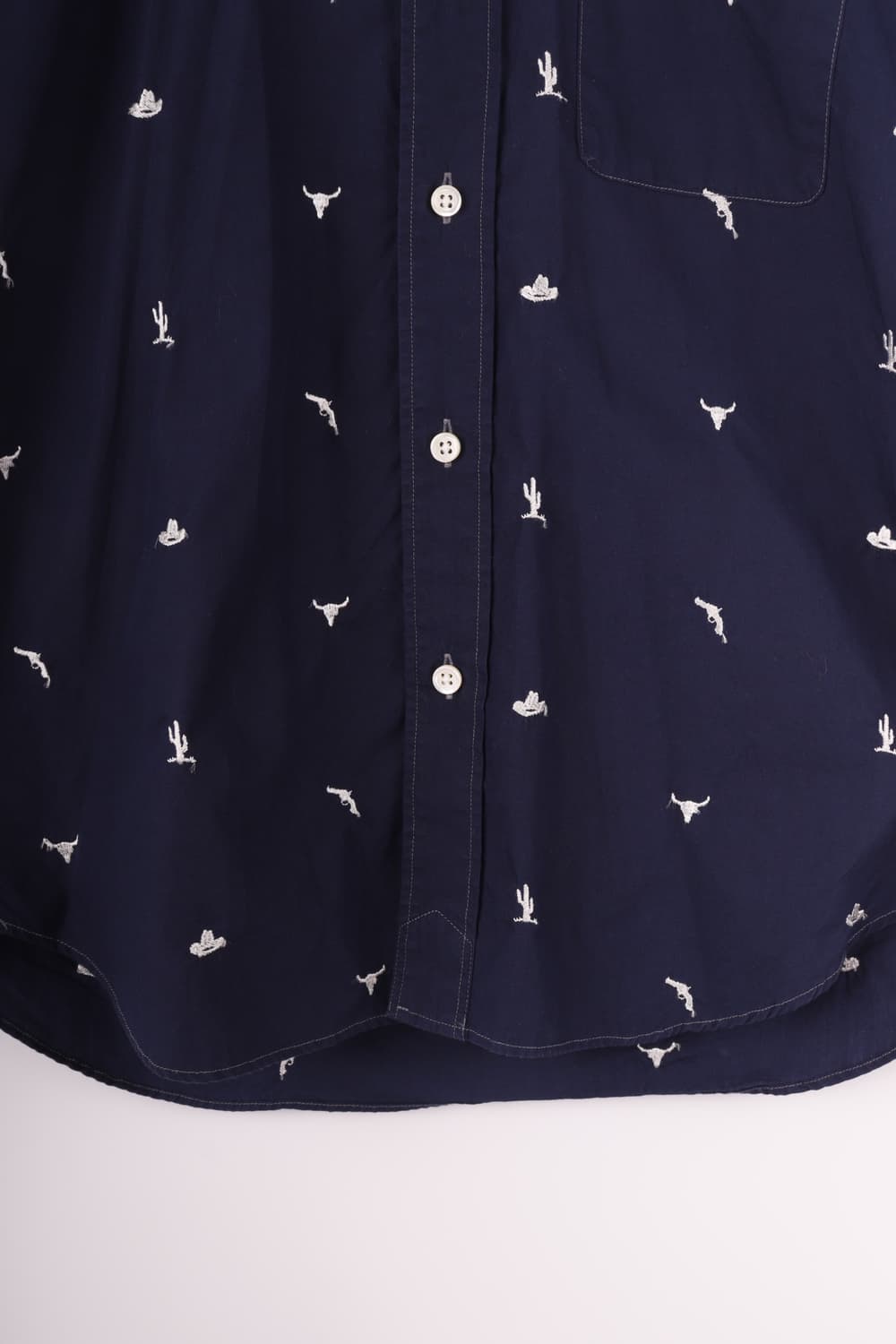 Pherrow’s pattern navy shirts 상품이미지4