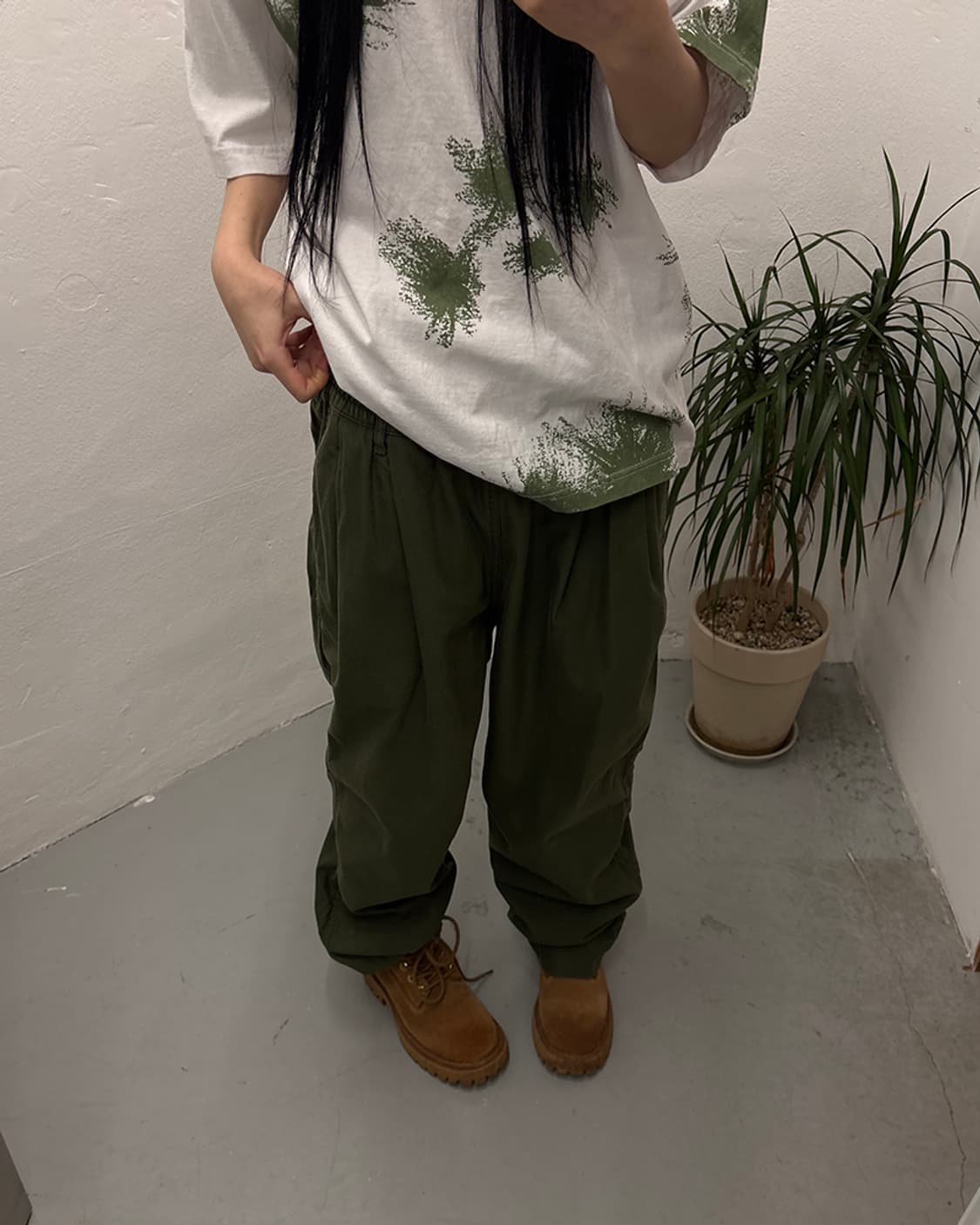 KEBOZ Washed Cotton Twill Pants 상품이미지2