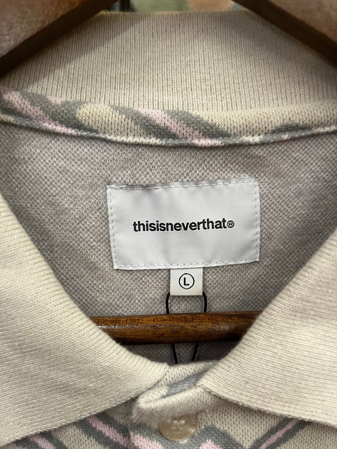 디스이즈네버댓 자카드 반팔 카라티 #csz789 상품이미지4