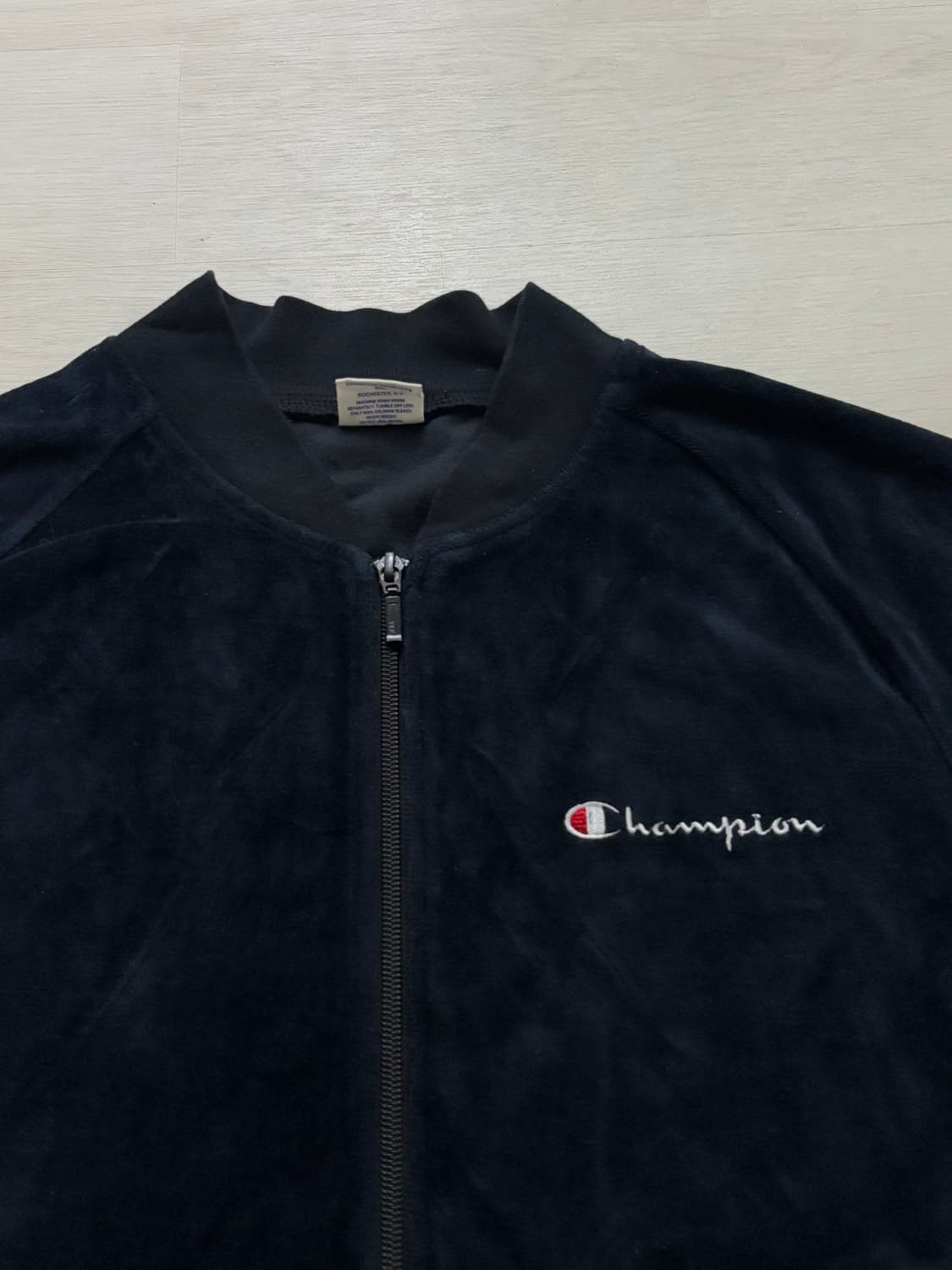 무배)챔피온 벨벳 자켓 블루종 M 상품이미지5