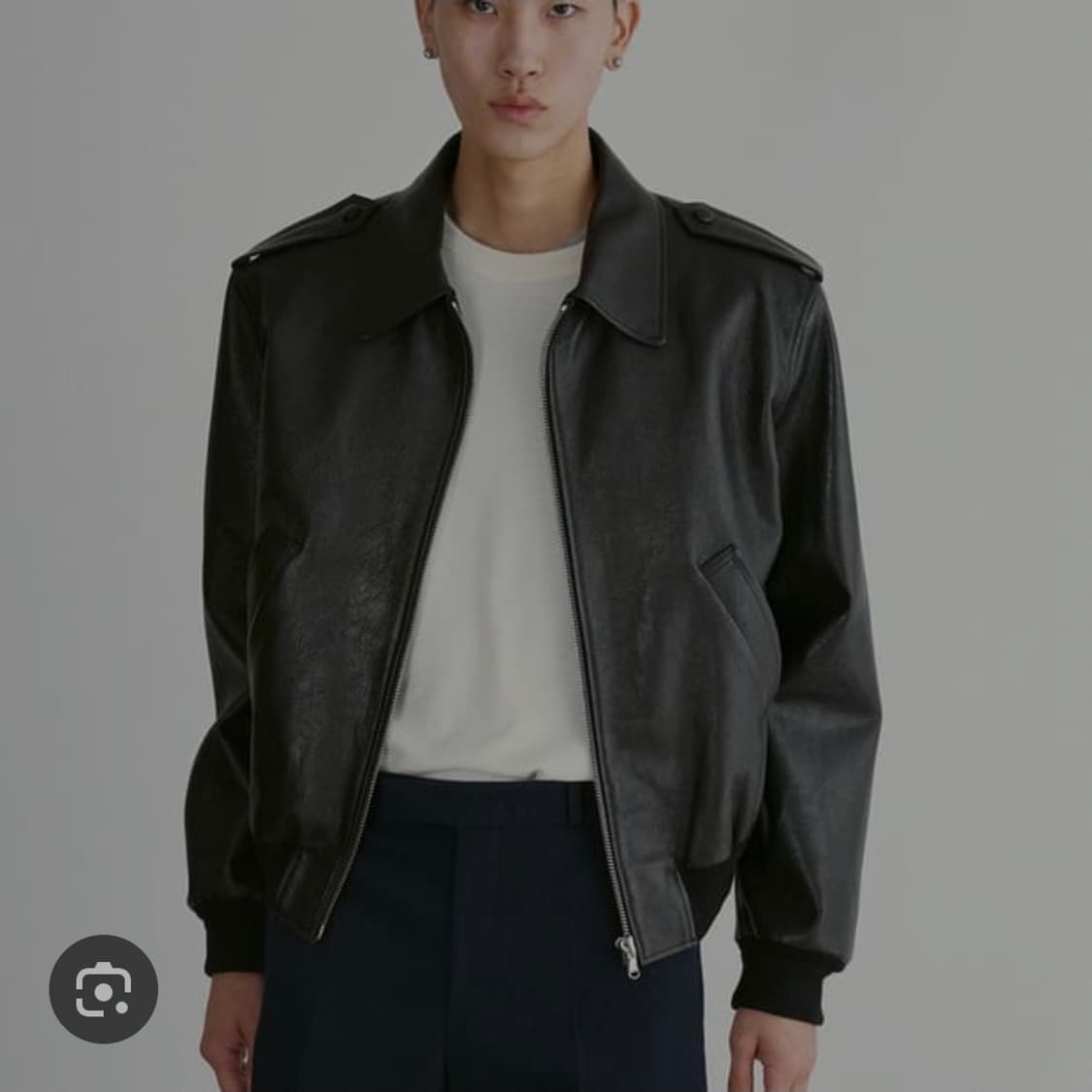 24fw 렉토 벤고트 에폴렛 레더 블랙 상품이미지1