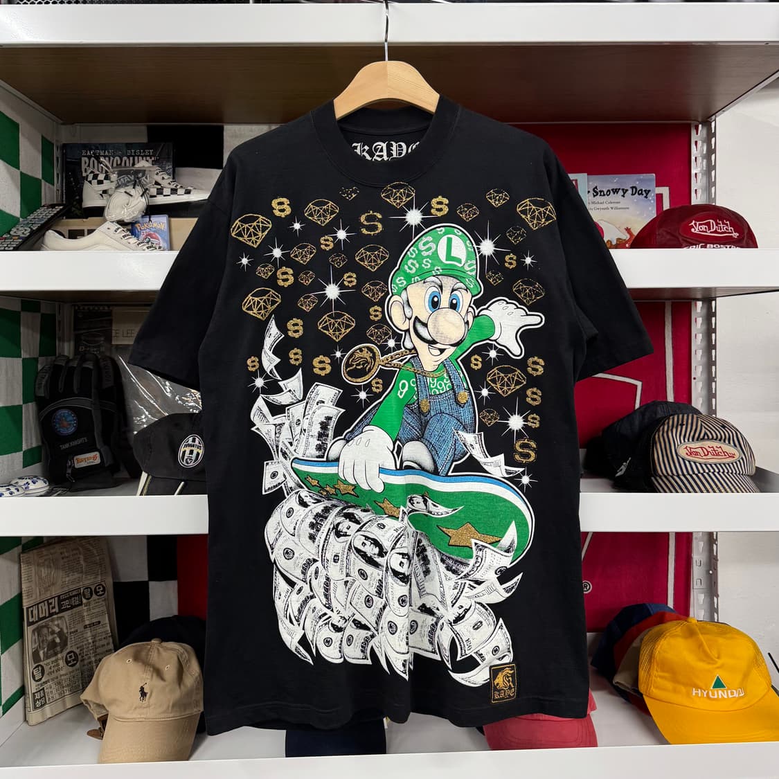 KADE 수퍼마리오 루이지 빈티지 티셔츠 made in USA (XL)  상품이미지2