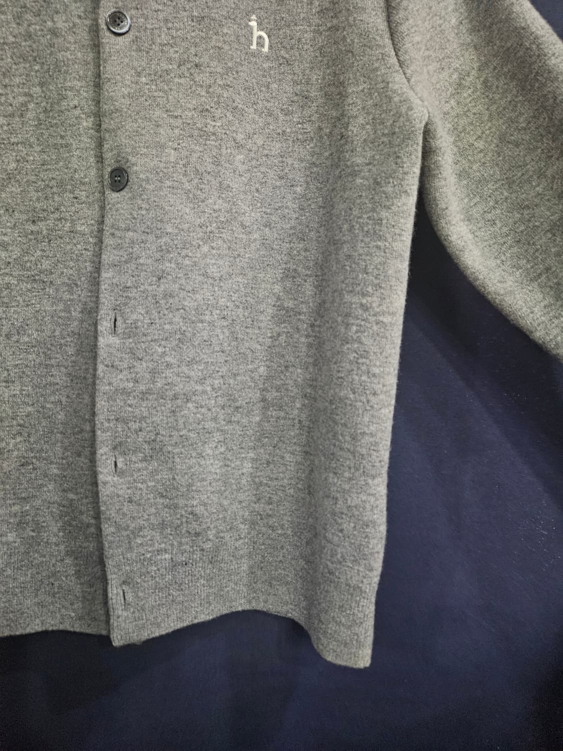 헤지스 그레이 남성 100 가디건  상품이미지6