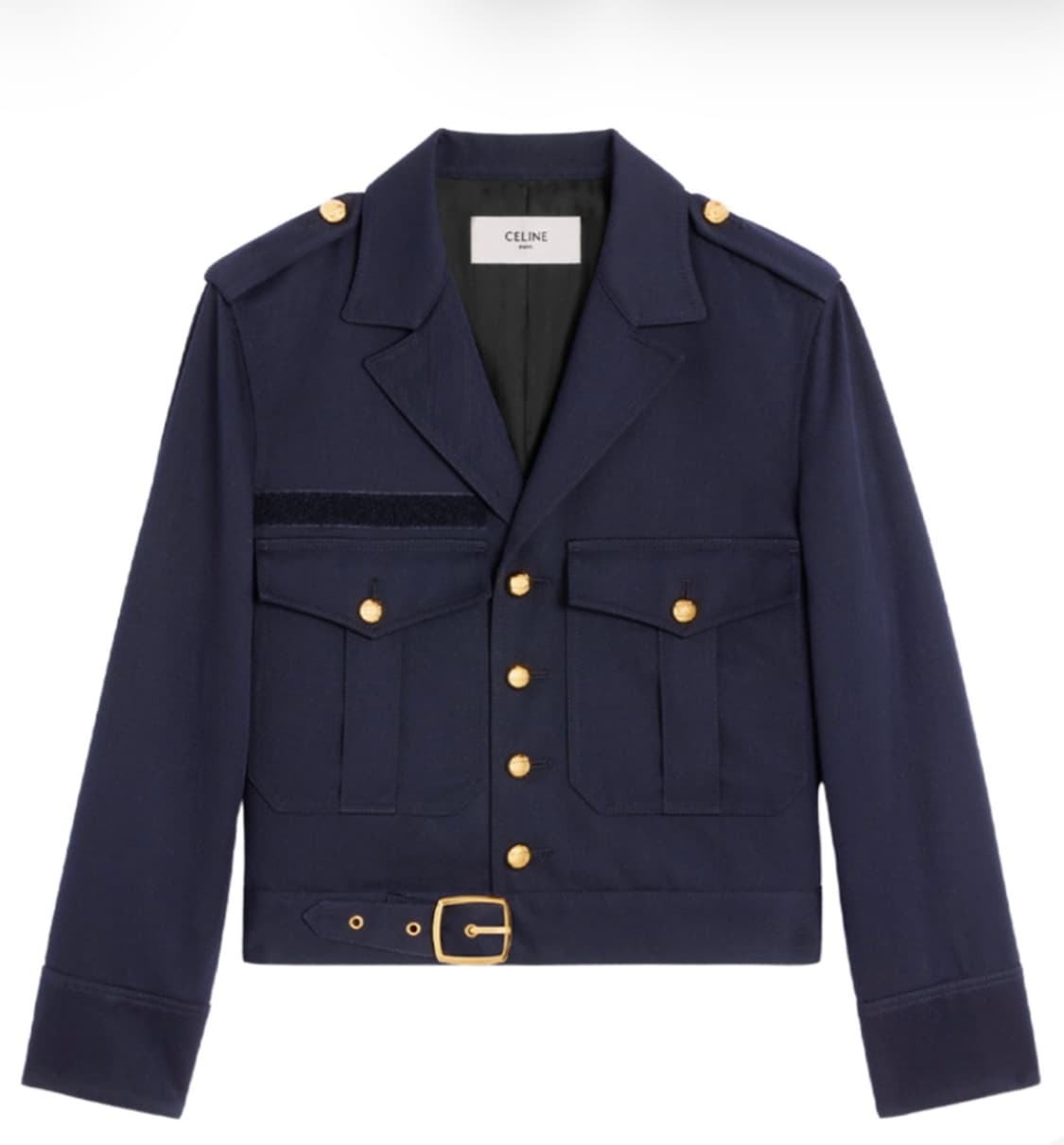 셀린느 에디슬리먼 SAHARIENNE 자켓 다이애그 널 울 네이비 상품이미지1