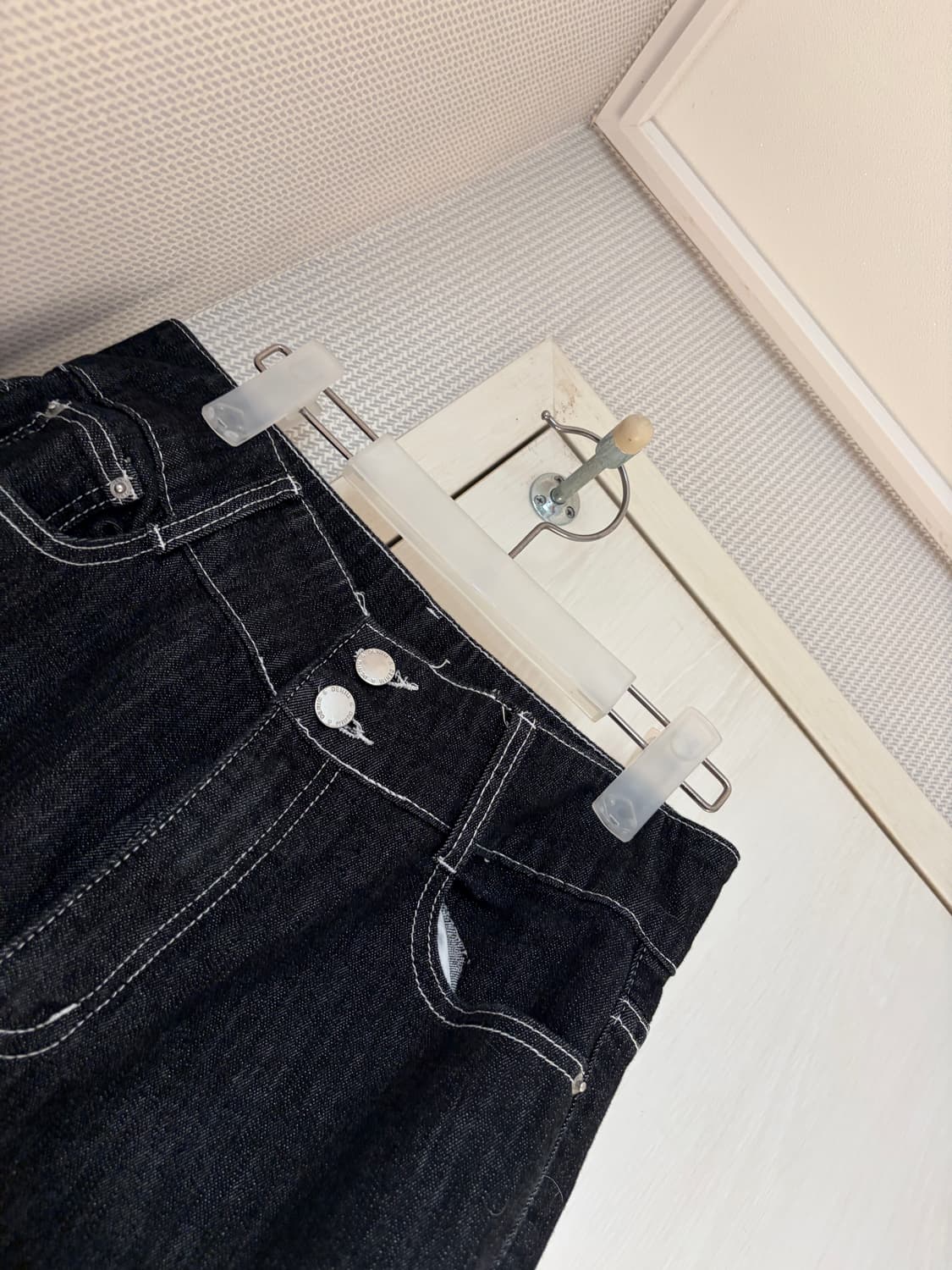 여성 투버튼 부츠컷 팬츠 xl 상품이미지3