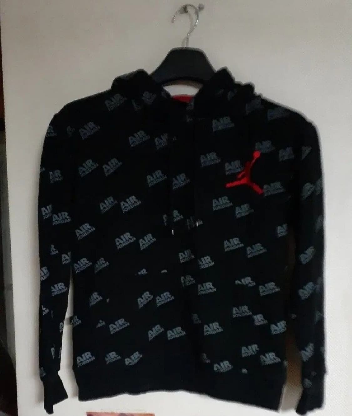 조던 기모 후드 긴팔 티셔츠 검빨 S 90-95 상품이미지1