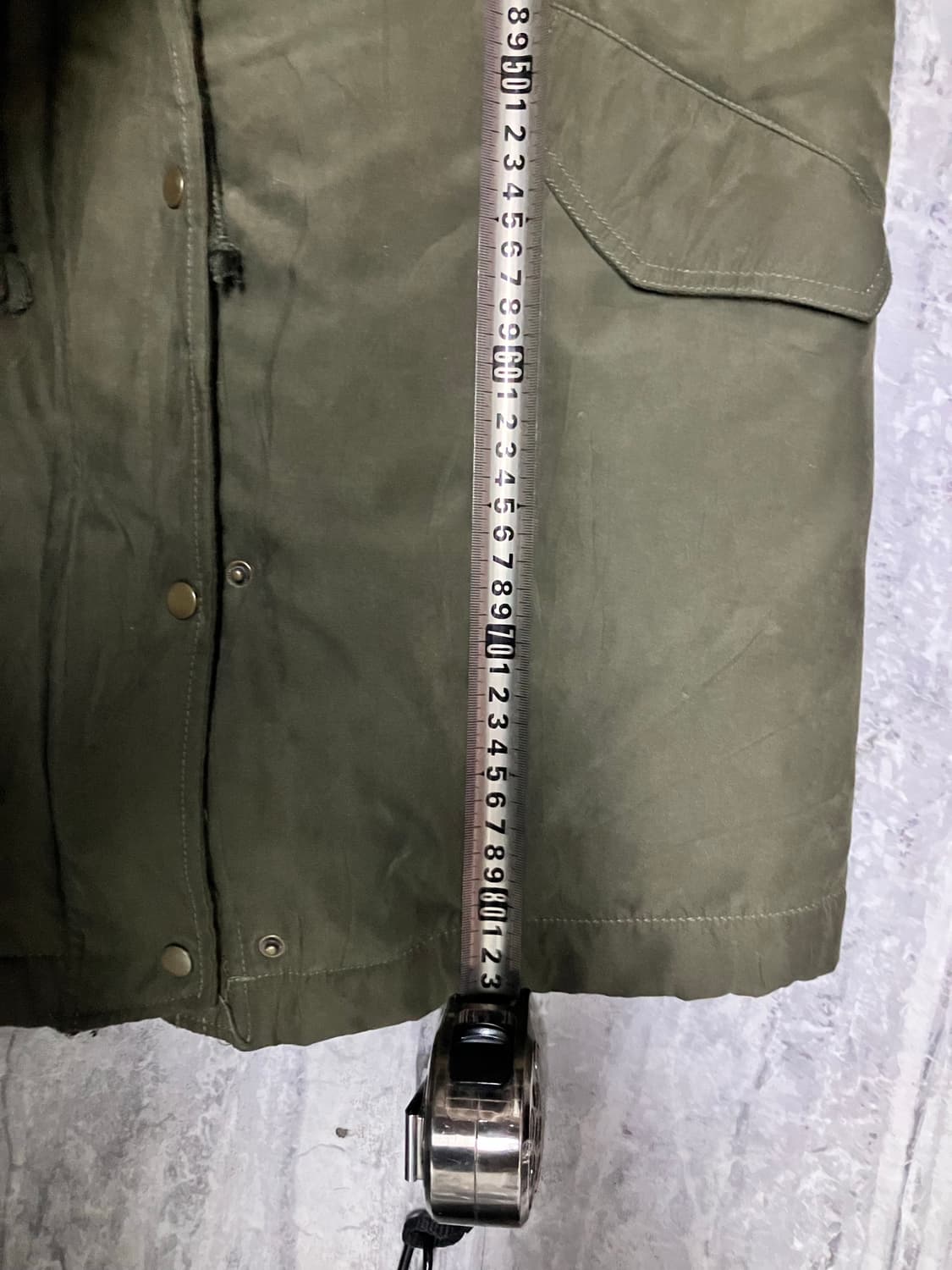 일본빈티지 Rh 올드스쿨아메카지 혁오풍 울프죠 사파리야상자켓 카키 상품이미지3