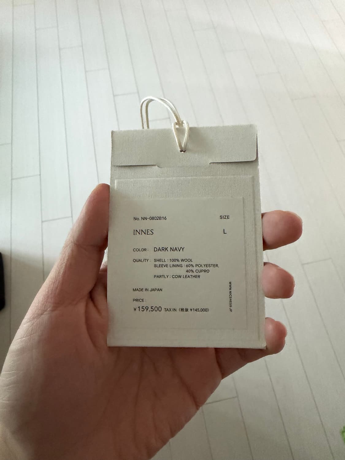 나이스네스 innes 자켓 네이비 상품이미지7