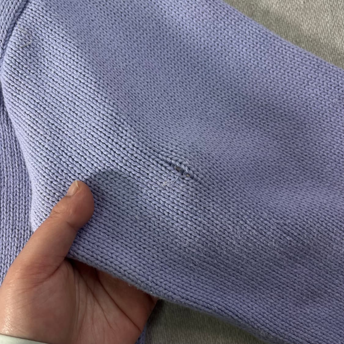 100 폴로랄프로렌 90s 코튼 퍼플 니트 상품이미지5