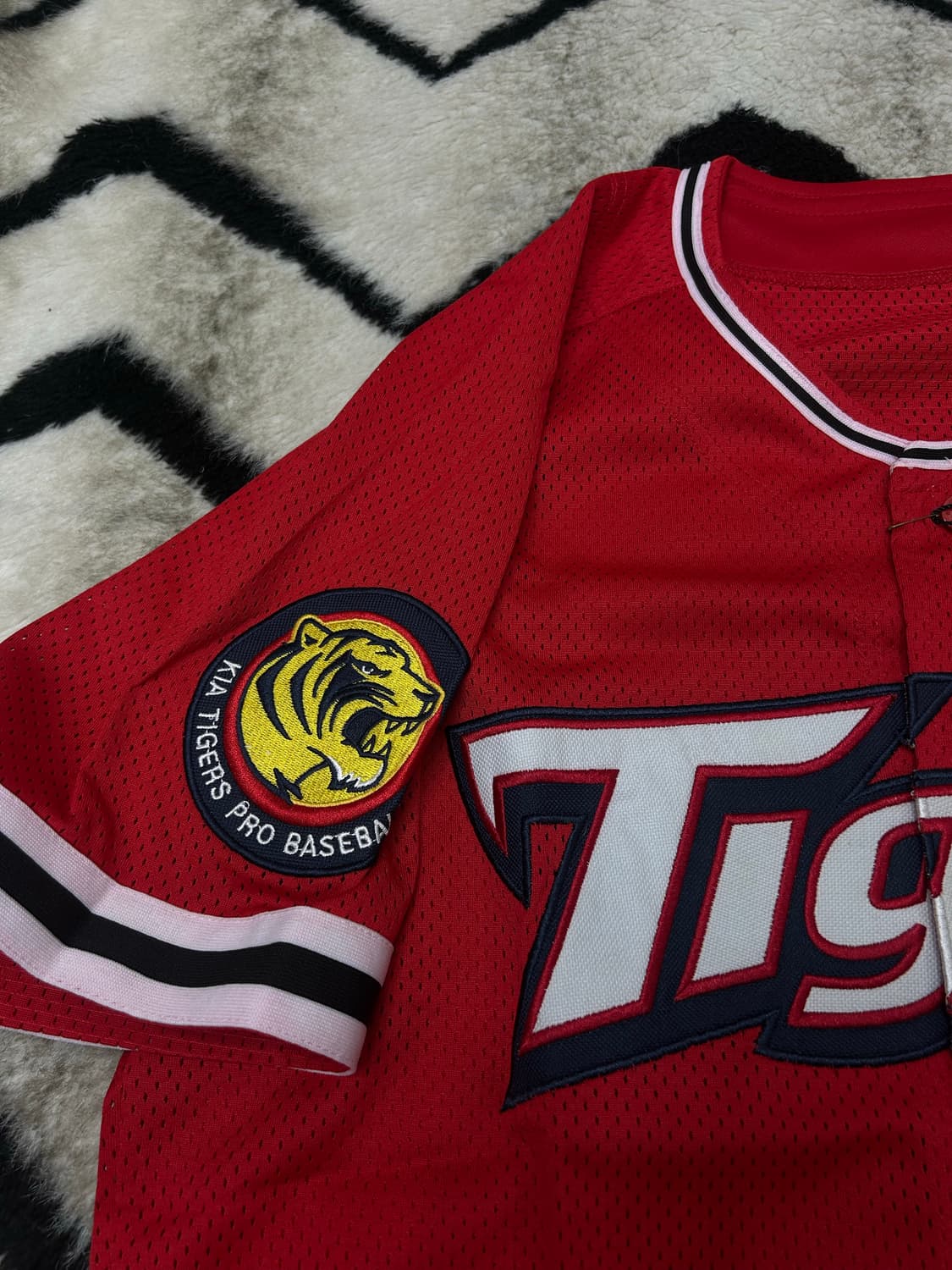 [XL]기아타이거즈 메쉬 반팔유니폼/노마킹 상품이미지3