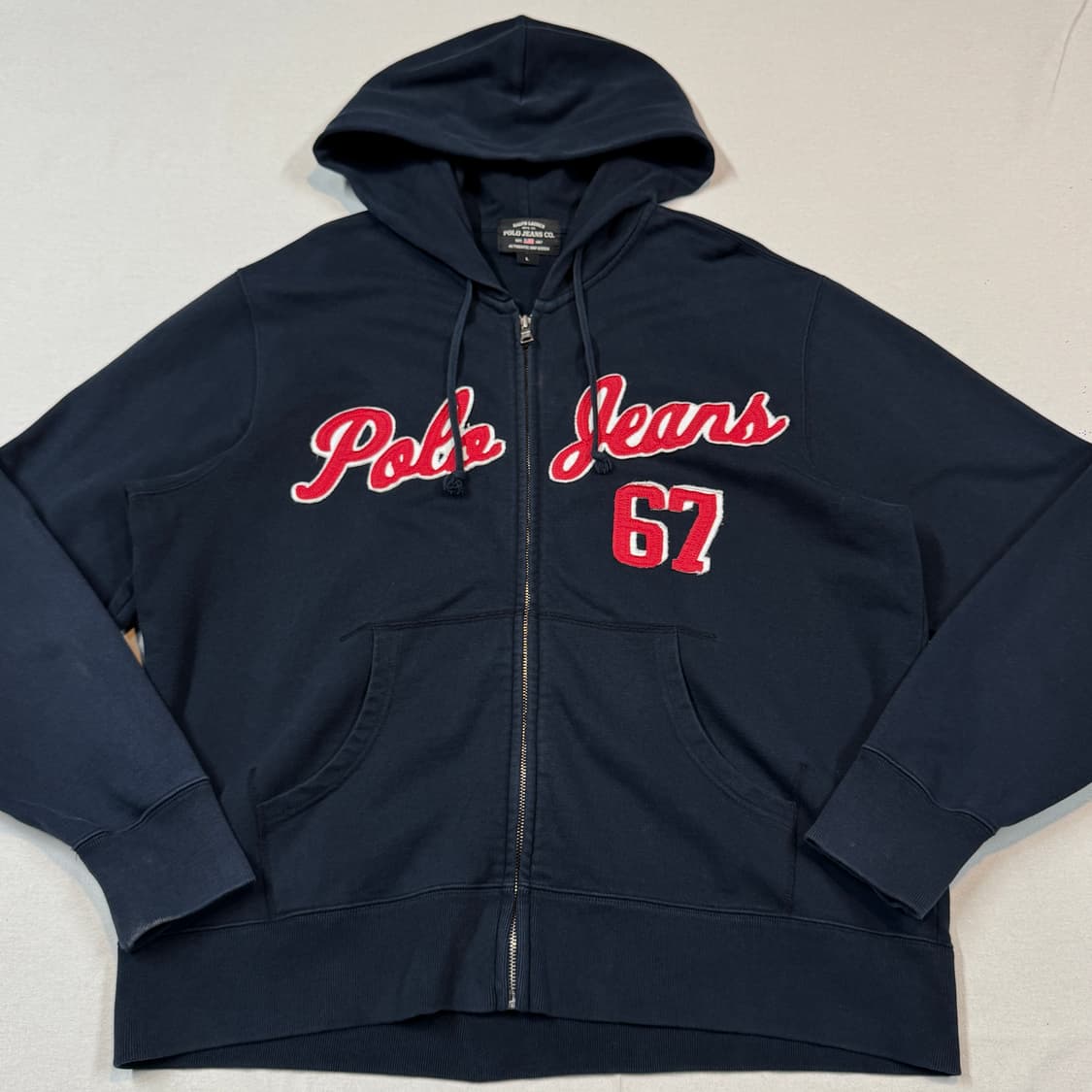 L) 폴로 랄프로렌 진스 RL67 네이비 후드 집업 상품이미지2