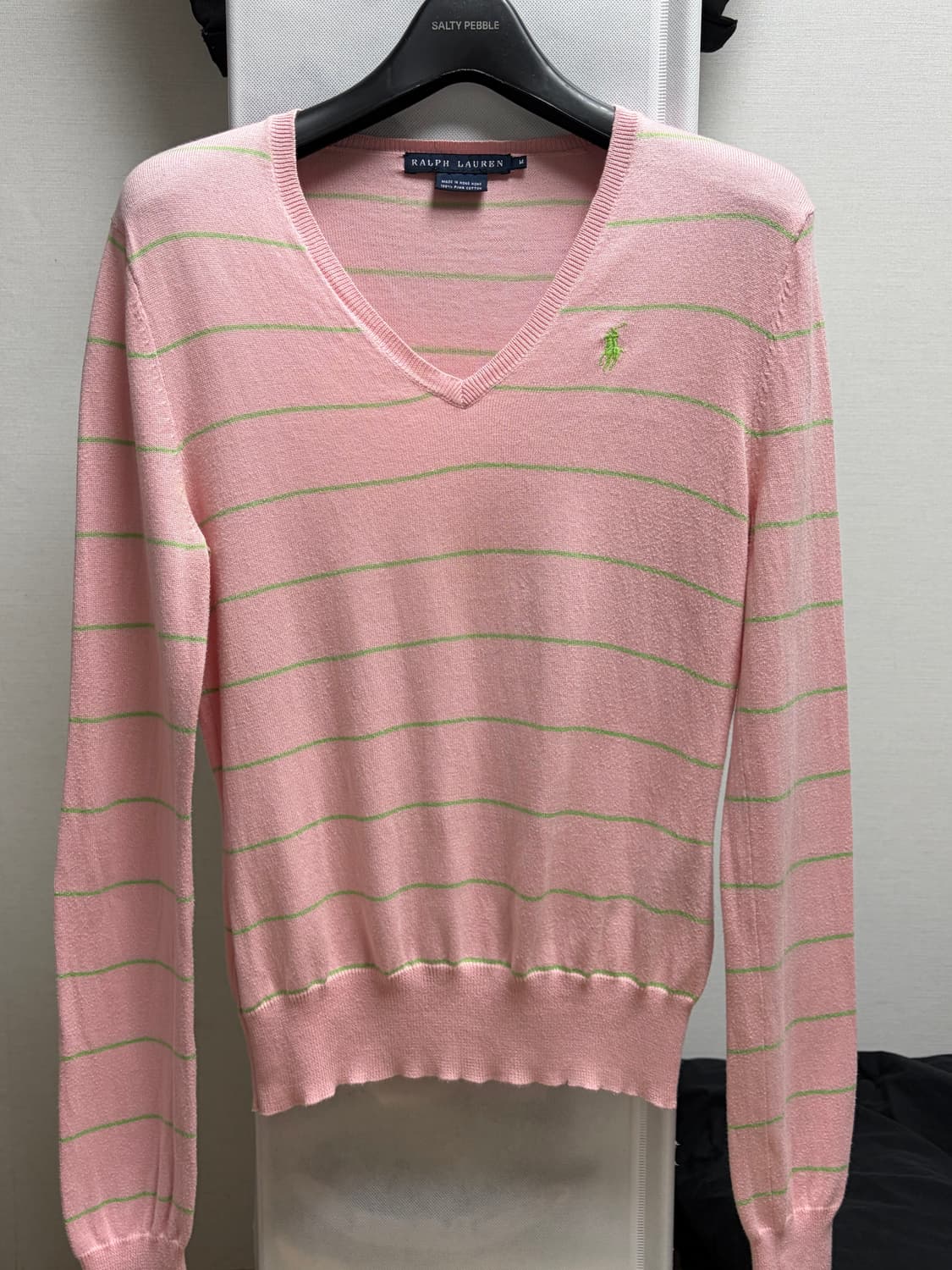 폴로 브이넥 스트라이프 니트 상품이미지2