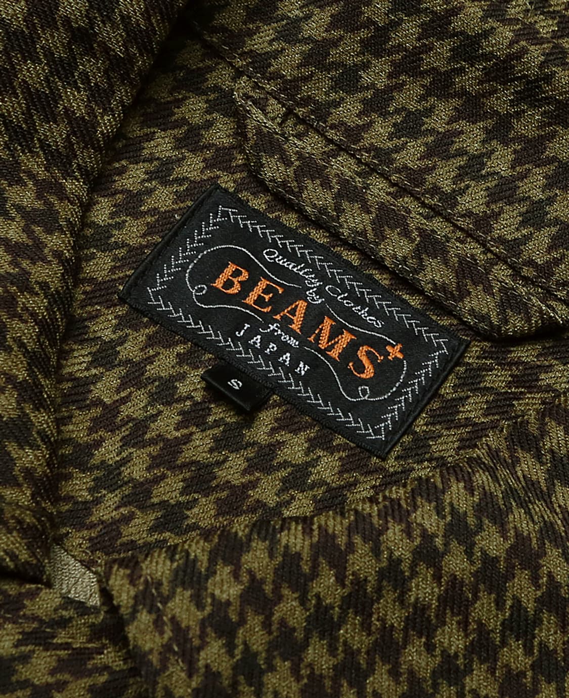 빔즈 플러스 [Beams +] 하운드 투스 벨티드 자켓 코마츠 원단 상품이미지7