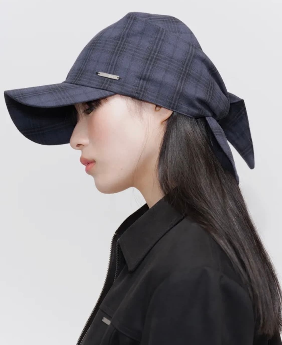 미세키서울 Tie-up scarf bandana cap CHECK 상품이미지1