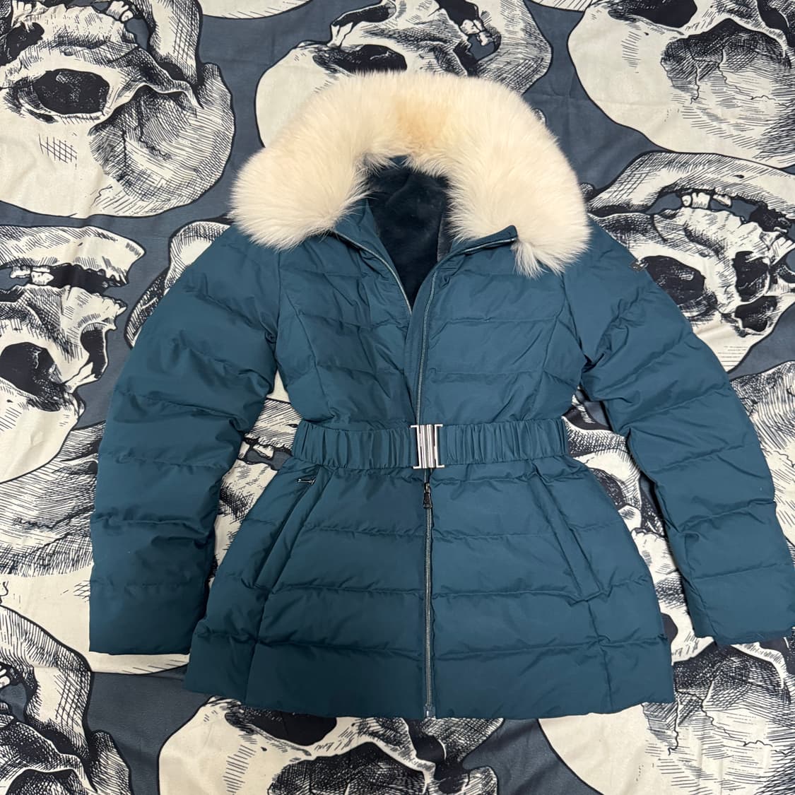 울시 폭스퍼 벨트 덕다운패딩 S 90사이즈  상품이미지5