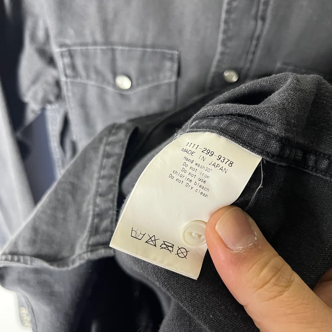 [United Arrows] 셔틀노트 데님 웨스턴 셔츠 상품이미지6