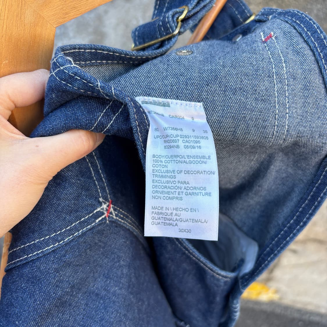 Dickies 디키즈 데님 오버롤 멜빵 상품이미지9