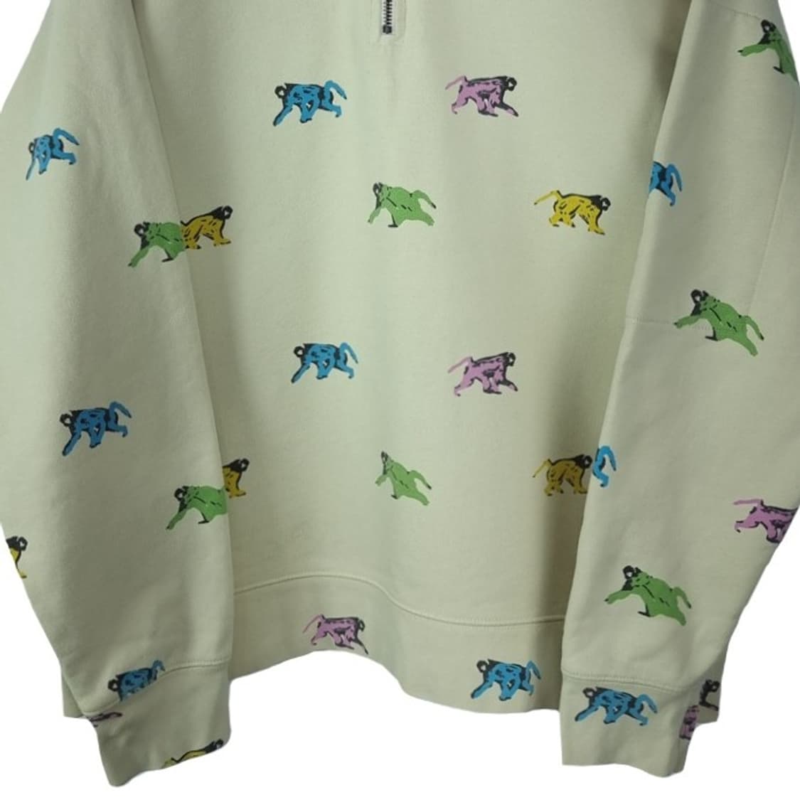 [리바이스] 멀티 그래픽 패턴 오버핏 카라 맨투맨 베이지 M19299 상품이미지5