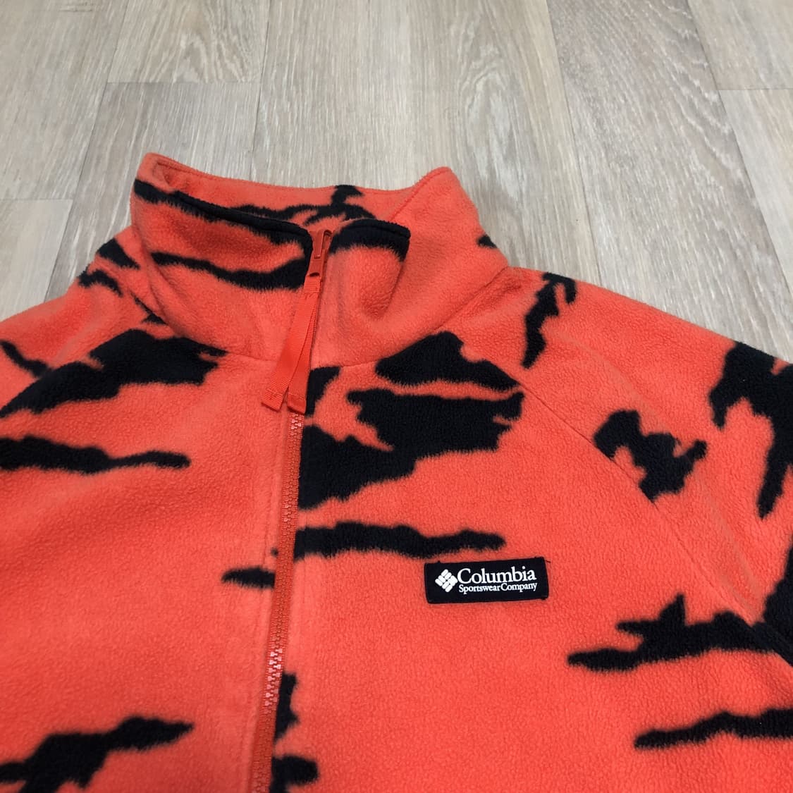 (L) 콜롬비아 Columbia 타이거 패턴 후리스 집업 자켓 상품이미지3