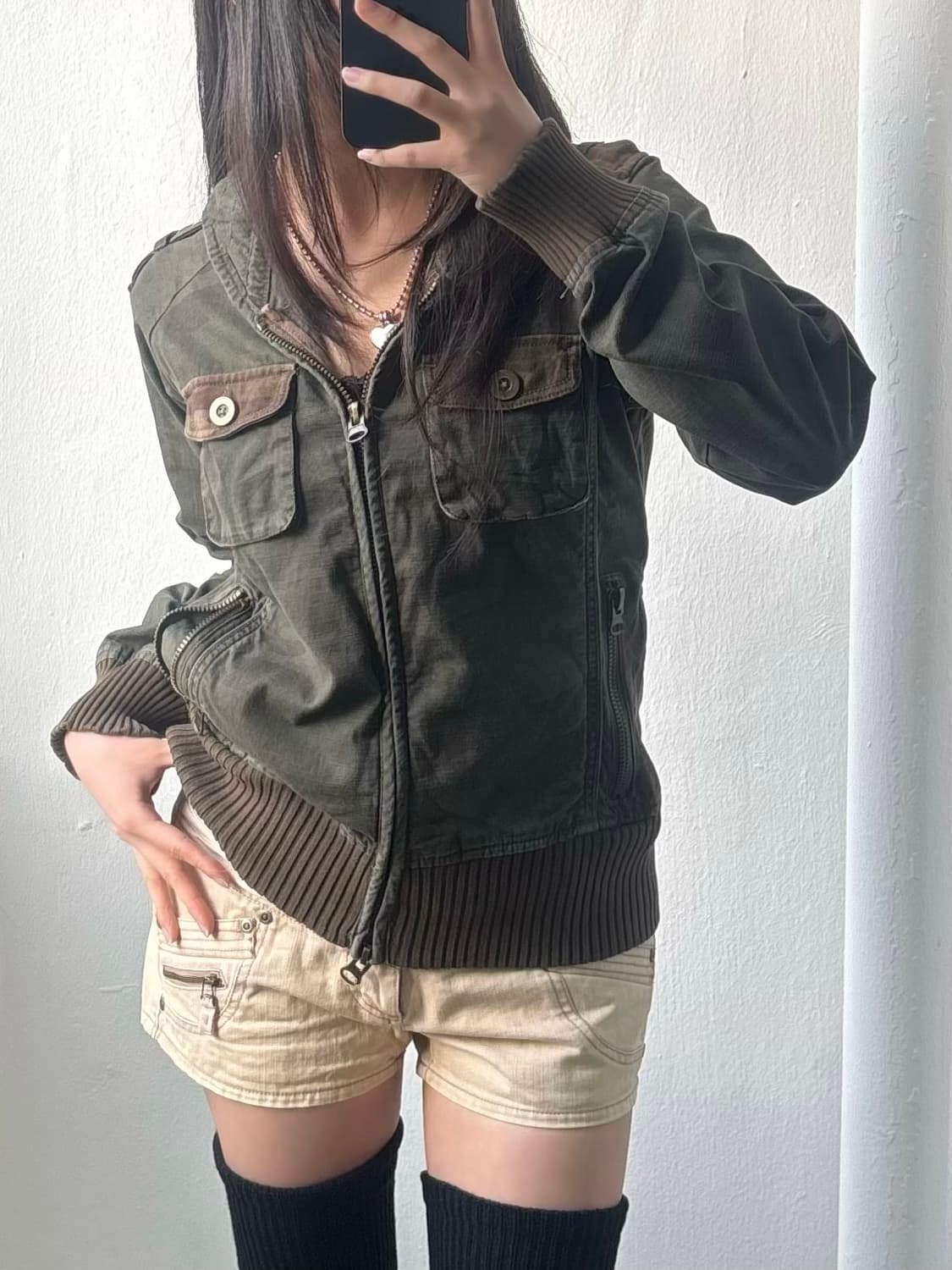 Back Number Military Camo Two-way Jacket 상품이미지1