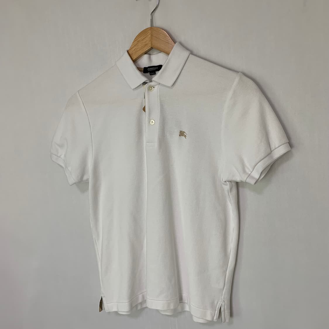 버버리 화이트 반팔 폴로티 카라 반팔 티셔츠 키즈 여성 상품이미지2