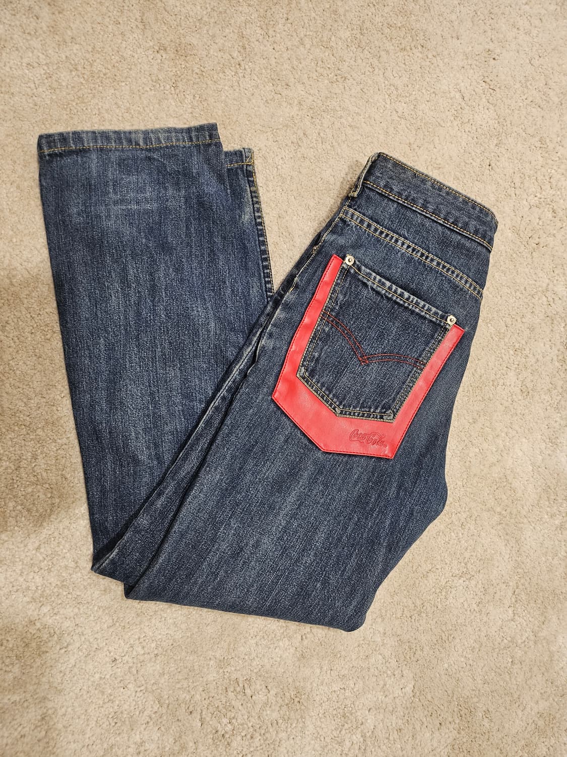 일본(29-30)리바이스x코카콜라 01's한정판 3D 커브 데님 팬츠 상품이미지1