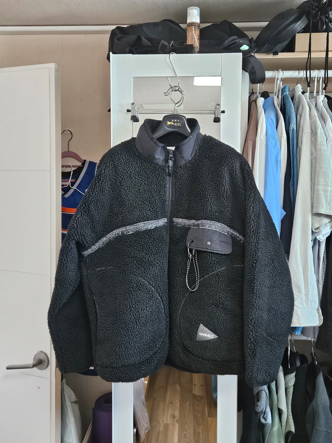 그라미치) x앤드원더 플리스 자켓 블랙 XL 상품이미지1