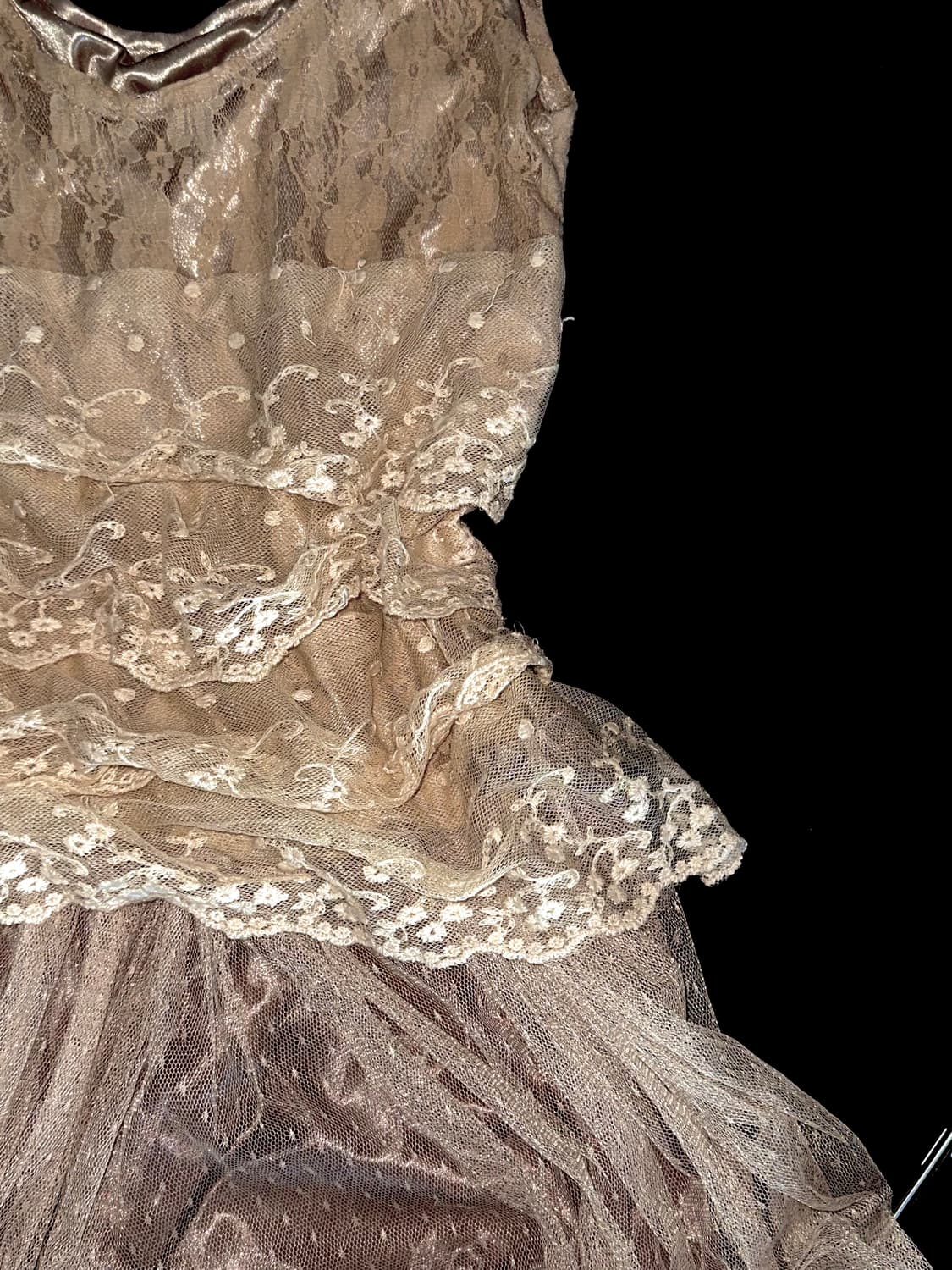 빈티지 레이스 튤 맥시 원피스 상품이미지2