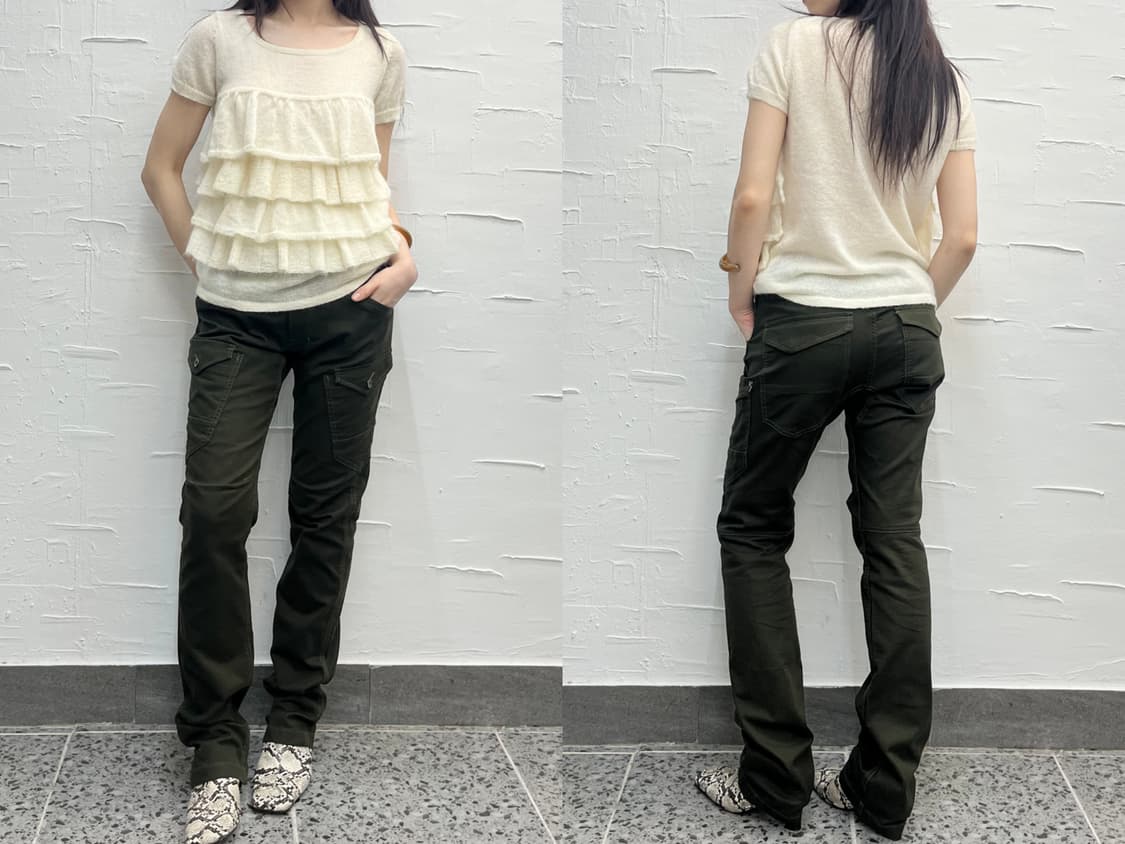 creamy wave frill knit 상품이미지2