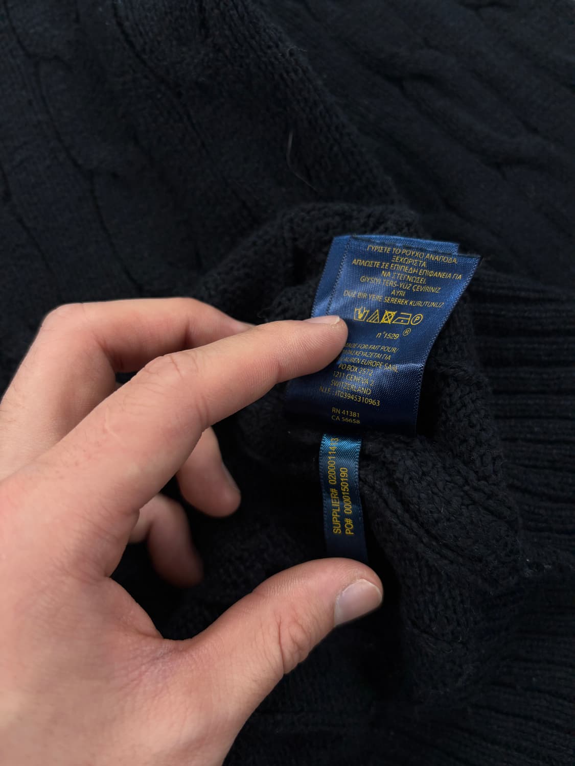 Polo Ralph Lauren Black Knit    상품이미지5