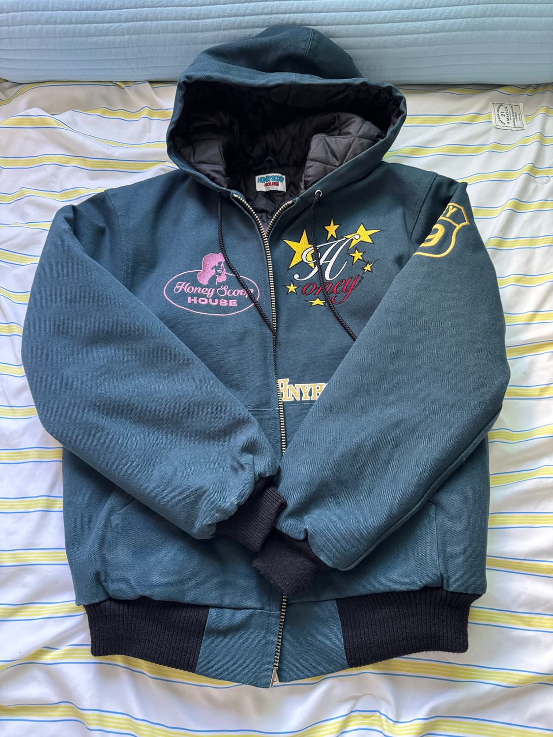 허니스쿱하우스 EMB CANVAS HOODED WORK JACKET 상품이미지2