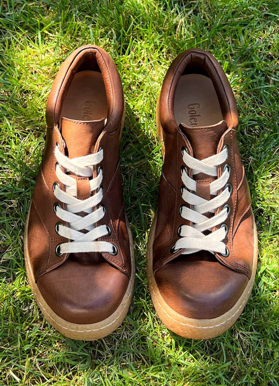 골멧 horse leather 이모셔널 스니커즈 low 빈티지브라운 43 상품이미지2