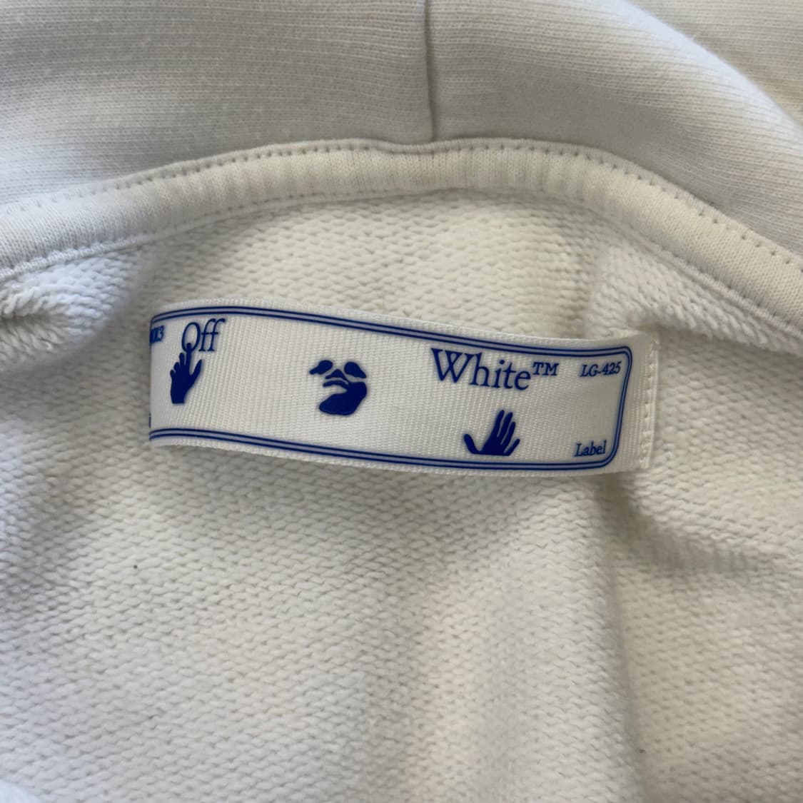 Off White 마커 팬 애로우 화이트 후드티 상품이미지3