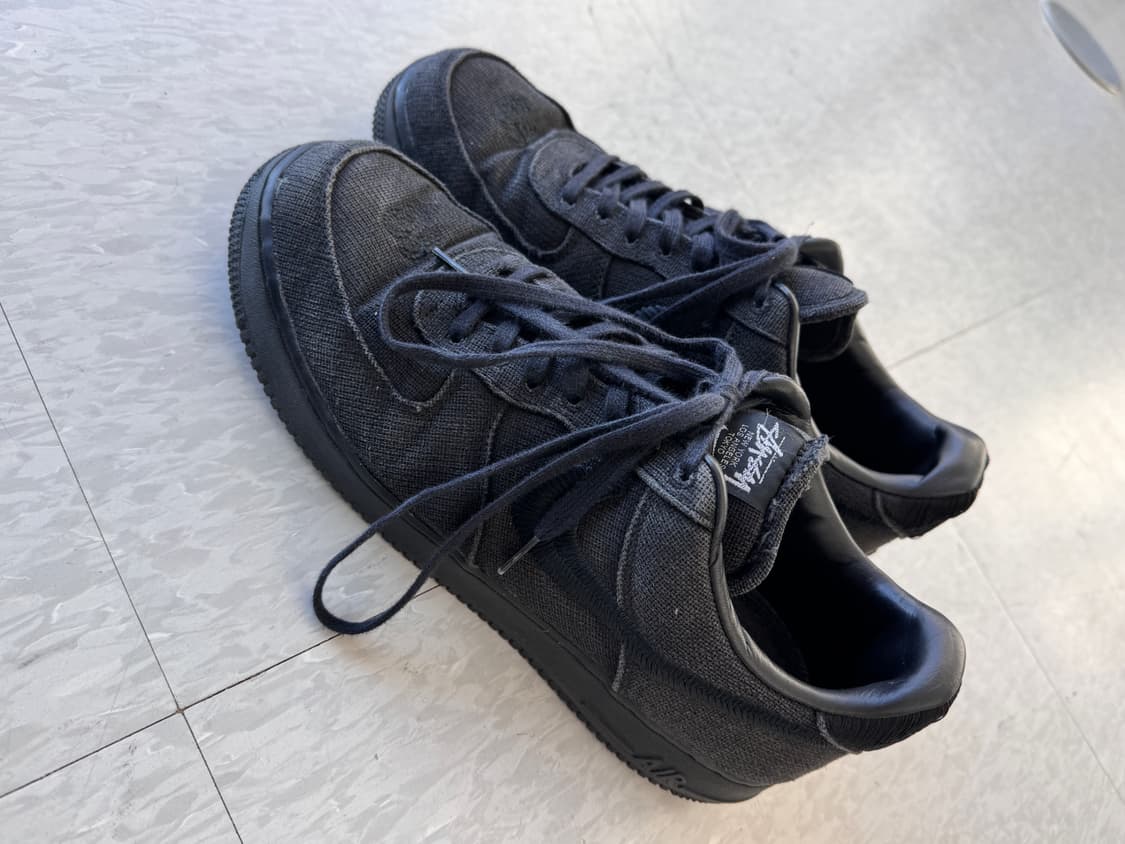 나이키 x 스투시 에어포스 로우 포실 블랙 295 상품이미지1