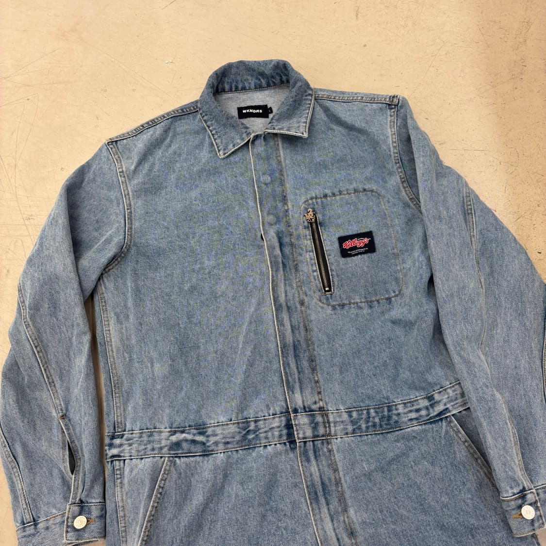 위캔더스 데님 켈로그 점프슈트 상품이미지2