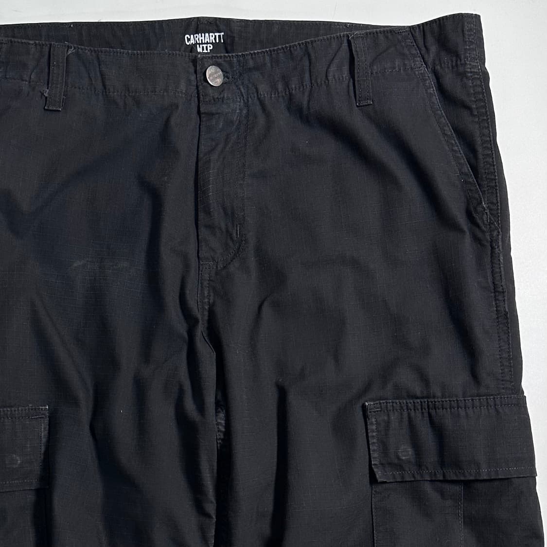 칼하트 블랙 립스탑 카고 팬츠 상품이미지2